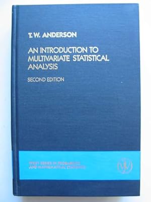 Imagen del vendedor de AN INTRODUCTION TO MULTIVARIATE STATISTICAL ANALYSIS a la venta por Stella & Rose's Books, PBFA