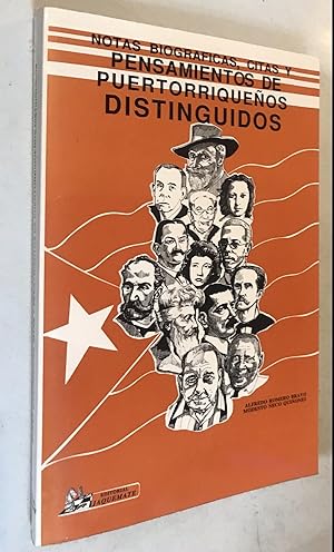 Seller image for Notas Biograficas, citas y Pensamientos de Puertorriquenos Distinguidos for sale by Once Upon A Time