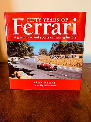 Image du vendeur pour Fifty Years of Ferrari: A Grand Prix and Sorts Car Racing History [FIRST EDITION, FIRST PRINTING] mis en vente par Vero Beach Books