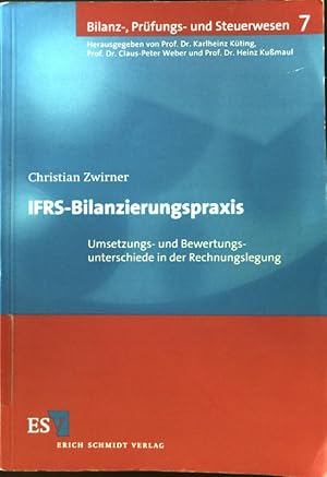 Bild des Verkufers fr IFRS-Bilanzierungspraxis : Umsetzungs- und Bewertungsunterschiede in der Rechnungslegung. Bilanz-, Prfungs- und Steuerwesen ; Bd. 7 zum Verkauf von books4less (Versandantiquariat Petra Gros GmbH & Co. KG)