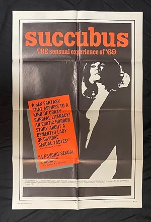 Succubus Original One Sheet Movie Poster Jess Franco 1969