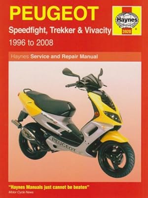 Seller image for Peugot Speed Flight Scooters, '96-'08 Haynes Repair Manual for sale by GreatBookPricesUK