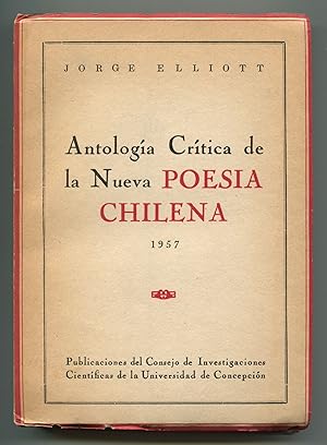 Bild des Verkufers fr Antologa Crtica de la Nueva Poesia Chilena [Critical Anthology of New Chilean Poetry] zum Verkauf von Between the Covers-Rare Books, Inc. ABAA