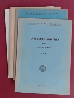 Bild des Verkufers fr Suvremena Lingvistika (Complete in 4 volumes). zum Verkauf von Wissenschaftliches Antiquariat Zorn