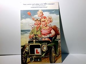 Humor. Notre arrivée sur la plage a été Tres remarquée !. Alte Ansichtskarte / Postkarte farbig, ...