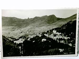 Arosa. Schweiz. Alte Ansichtskarte / Postkarte s/w, ungel. Alter o. A., Panoramablick über den Or...