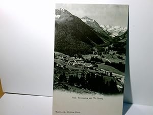 Pontresina und Val Roseg. Graubünden. Schweiz. Alte Ansichtskarte s/w, ungel. um 1910 /15 ?. Blic...