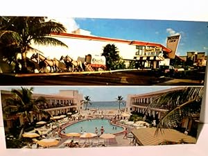 Miami Beach. Florida. World Famous Desert Inn. Alte Ansichtskarte / Postkarte farbig, ungel. ca 6...