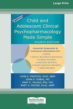 Seller image for Child and Adolescent Clinical Psychopharmacology Made Simple [16pt Large Print Edition] for sale by moluna
