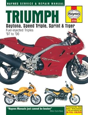 Bild des Verkufers fr Triumph Daytona, Speed Triple, Sprint & Tiger 885/955cc '97 to '05 : Service and Repair Manual zum Verkauf von GreatBookPrices