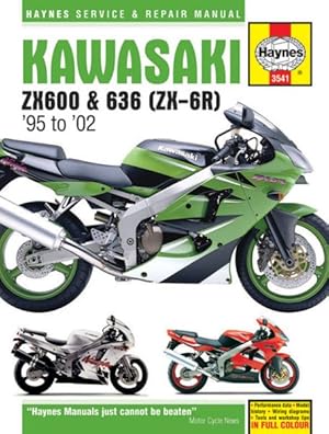 Bild des Verkufers fr Haynes Kawasaki ZX600 & 636 - ZX-6R '95 to '02 Service & Repair Manual zum Verkauf von GreatBookPrices