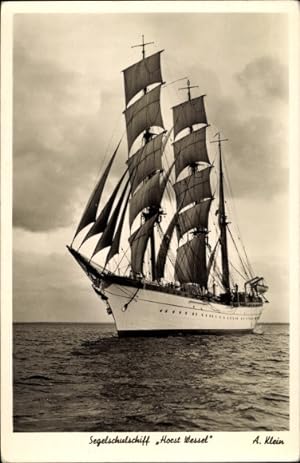 Ansichtskarte / Postkarte Segelschulschiff Horst Wessel