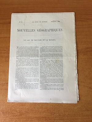 Image du vendeur pour LE TOUR DU MONDE NOUVELLES GEOGRAPHIQUES 1892 n 12 : le lac du Scutari et la Boana, atlas universel de gographie Europe centrale en 4 feuilles(feuille nord-ouest), l'Afrique portugaise d'aprs des documents rcents, le chemin de fer intercontinental amricain mis en vente par KEMOLA