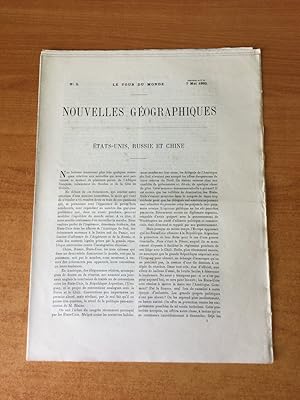 Image du vendeur pour LE TOUR DU MONDE NOUVELLES GEOGRAPHIQUES 1892 n 5 : Etats-Unis Russie et Chine, Soudan et dahomey, exploration de M. Jules Popper dans la terre de feu, le grand atlas oranais mis en vente par KEMOLA