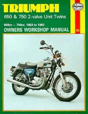 Immagine del venditore per Triumph 650 and 750 2-valve Twins Owners Workshop Manual, No. 122 : '63-'83 venduto da GreatBookPricesUK