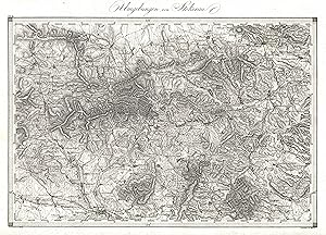 Kupferstich- Karte, v. A. Withalm (Terrain) und A. Müller (Schrift), "No. 11 Umgebungen von Stock...