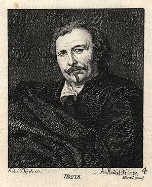 Bild des Verkufers fr Sir Anthonis van Dyck (Antwerpen 22. 03. 1599 -09. 12. 1641 London). Flm. Maler. Grafiker des flmischen Barock und Meisterschler von Peter Paul Rubens. Hofmaler Karl I. Brustbild leicht nach links,. zum Verkauf von Antiquariat Clemens Paulusch GmbH