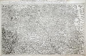 Bild des Verkufers fr Kupferstich- Karte, v. 2 Platten b. I. W. Iaeger, "Carte topographique D'Allemagne Contenant la haute silesie favoir les Principautes d`Oppeln, Ratibor, Troppau et Iaegerndorf les Seigneuries de Plesen et de Beuten et une Partie du Margraviat de Moravie.". zum Verkauf von Antiquariat Clemens Paulusch GmbH