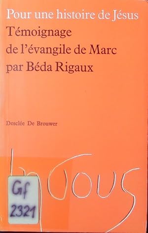 Bild des Verkufers fr Tmoignage de l'vangile de Marc. zum Verkauf von Antiquariat Bookfarm