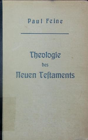 Bild des Verkufers fr Theologie des Neuen Testaments. zum Verkauf von Antiquariat Bookfarm