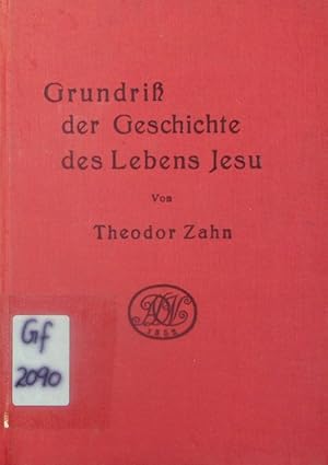 Seller image for Grundri der Geschichte des Lebens Jesu. for sale by Antiquariat Bookfarm