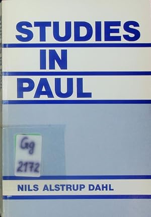 Imagen del vendedor de Studies in Paul. a la venta por Antiquariat Bookfarm