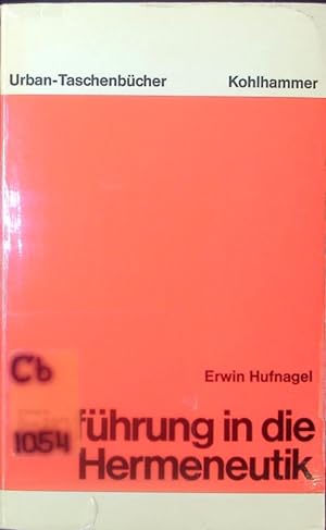 Seller image for Einfhrung in die Hermeneutik. for sale by Antiquariat Bookfarm