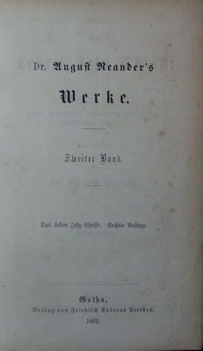 Bild des Verkufers fr Das Leben Jesu Christi in seinem geschichtlichen Zusammenhange und seiner geschichtlichen Entwickelung. zum Verkauf von Antiquariat Bookfarm