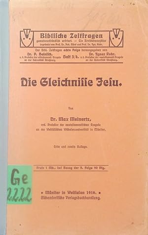Seller image for Die Gleichnisse Jesu. for sale by Antiquariat Bookfarm