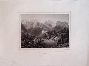 Seller image for Schloss Peutelstein mit dem Monte Tofano bei Ampezza (Sdtirol). for sale by Studio Bibliografico Adige