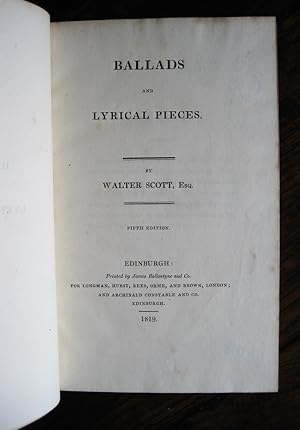 Image du vendeur pour Ballads and Lyrical Pieces mis en vente par James Fergusson Books & Manuscripts
