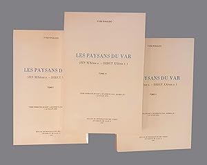 Immagine del venditore per Les paysans du var. (fin XIXmme - dbut XXme sicle). Tome I, II et III venduto da Librairie du Bacchanal