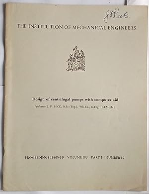 Proceedings of the Institution of Mechanical Engineers 1986-69, Volume 183, Part 1, Number 17 con...