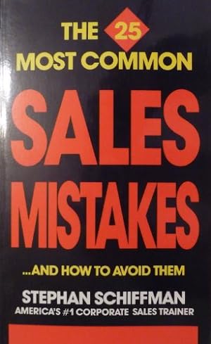 Imagen del vendedor de Twenty-Five Most Common Sales Mistakes.and How to Avoid Them a la venta por Redux Books