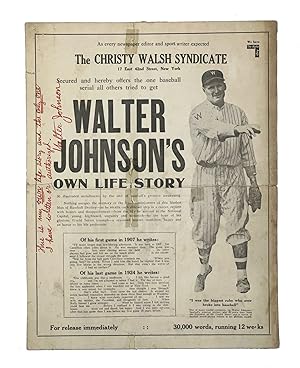 1924 Christy Walsh Syndicate Broadside