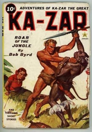 Ka-Zar Jan 1937 Bound GGA Cover - Early Comic Hero