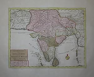 Nieuwe Kaart van t Keyzer Ryk van den Grooten Mogol Map of India.