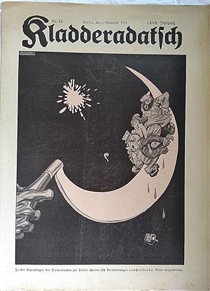 Imagen del vendedor de Kladderadatsch, 1. November 1914. (67. Jahrang, Nr.44) a la venta por Versandantiquariat Karin Dykes