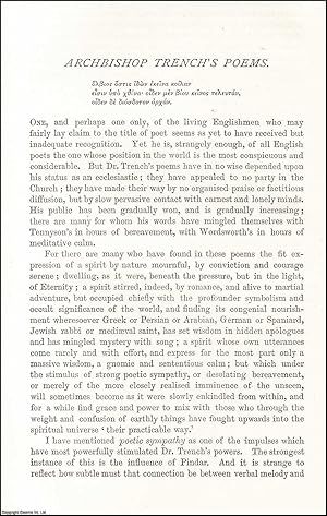 Seller image for Archbishop Trench's Poems. An original article from the Nineteenth Century Magazine, 1877. for sale by Cosmo Books