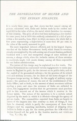 Image du vendeur pour The Depreciation of Silver and The Indian Finances. An original article from the Nineteenth Century Magazine, 1879. mis en vente par Cosmo Books