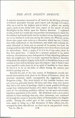 Image du vendeur pour The Five Nights Debate. Parliamentary debate on the Eastern Question. An original article from the Nineteenth Century Magazine, 1877. mis en vente par Cosmo Books