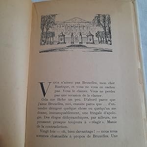 Image du vendeur pour BRUXELLES NOTRE VILLAGE-LETTRE D'URBAIN A RUSTIQUE mis en vente par Librairie RAIMOND