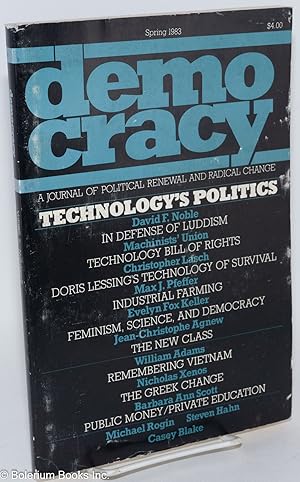 Seller image for Democracy, A Journal of Political Renewal and Radical Change Vol. 3, No. 2, Spring 1983 for sale by Bolerium Books Inc.