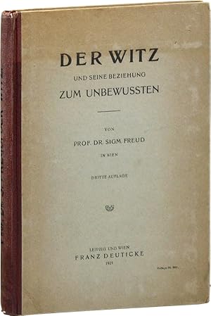 Bild des Verkufers fr Der Witz und Seine Beziehung Zum Unbewussten zum Verkauf von Lorne Bair Rare Books, ABAA