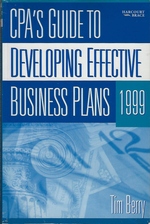 Bild des Verkufers fr CPA's Guide to Developing Effective Business Plans 1999 zum Verkauf von Mom's Resale and Books