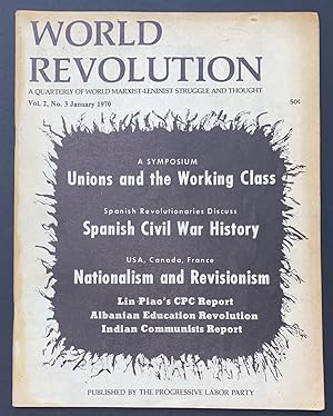 Immagine del venditore per World Revolution: A quarterly of world Marxist-Leninist struggle and thought. Vol. 2, No. 3 (January 1970) venduto da Bolerium Books Inc.