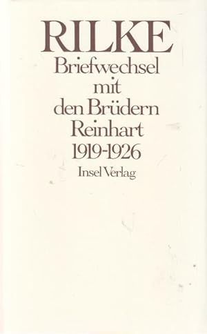 Immagine del venditore per Briefwechsel mit den Brdern Reinhart 1919 -1926. Herausgegeben von Rtus Luck. Unter Mitwirkung von Hugo Sarbach. venduto da Altstadt Antiquariat Goslar