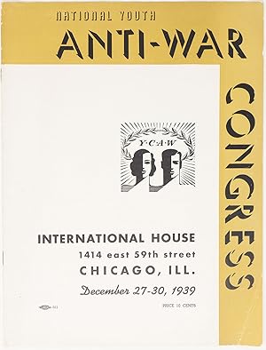 Congress Journal, Third National Youth Anti-War Congress, December 27-30, 1939