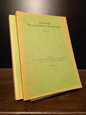 Katalog der Leichenpredigten und sonstigen Trauerschriften in der Universitätsbibliothek Gießen. ...
