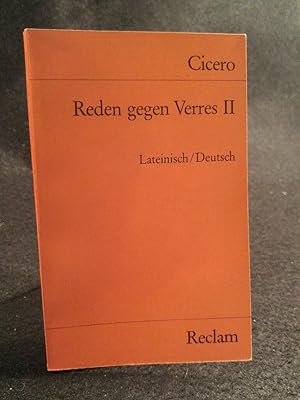 Bild des Verkufers fr Reden gegen Verres II Lat. /Dt zum Verkauf von ANTIQUARIAT Franke BRUDDENBOOKS